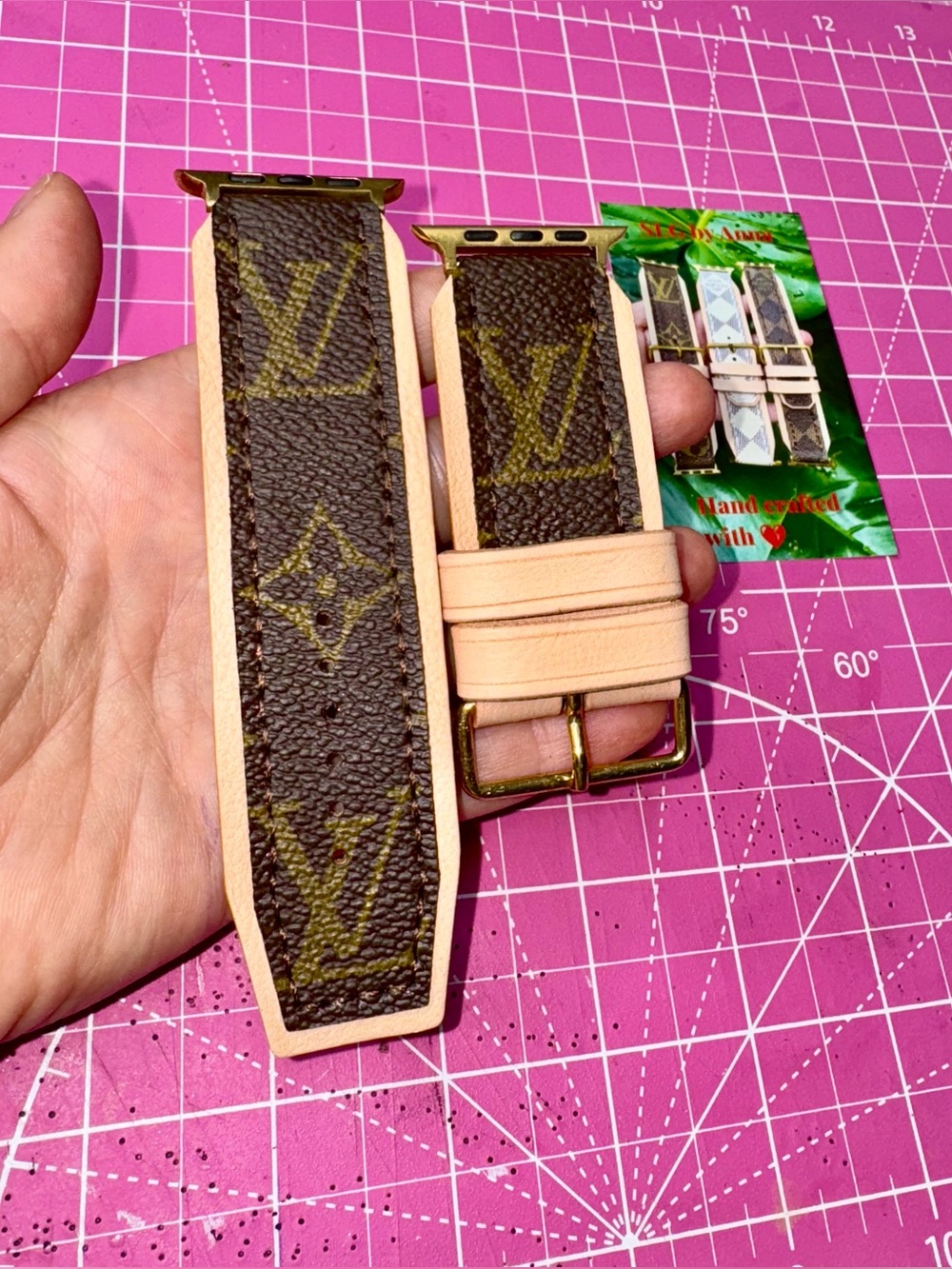 ♻️ Monogram Smart Watch Band handmade